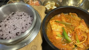 韓国の黒米料理